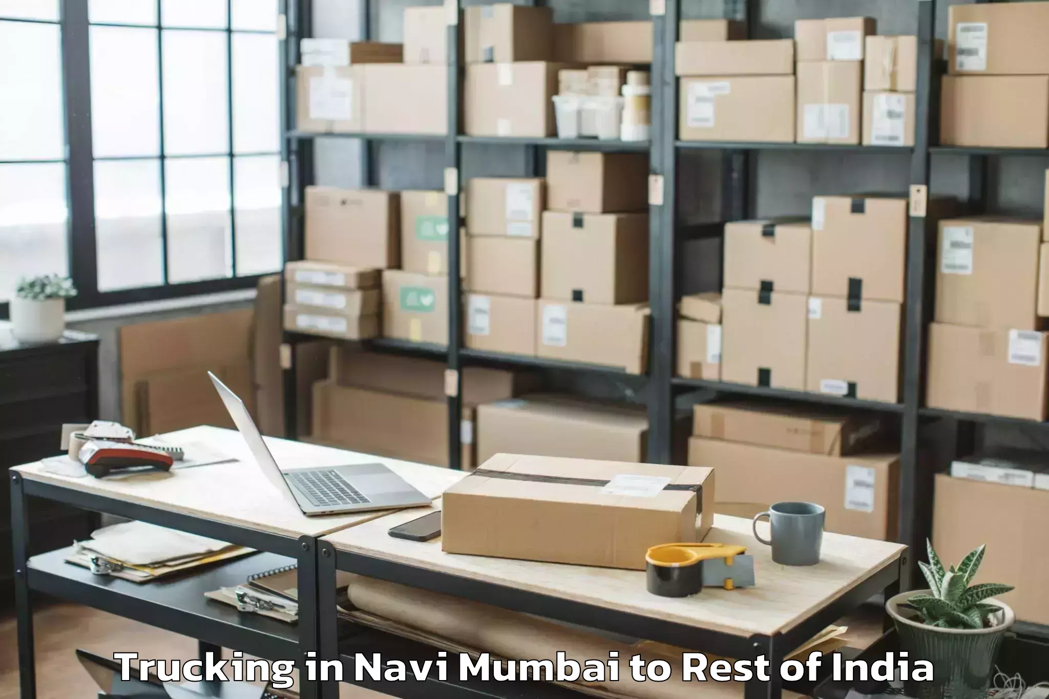 Reliable Navi Mumbai to Peddakothapally Trucking